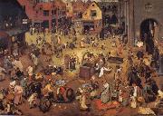 BRUEGEL, Pieter the Elder The fright between Carnival and Lent china oil painting reproduction